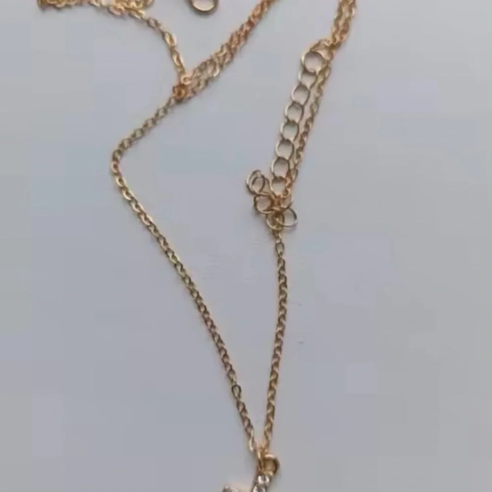 Gold Cubic Zirconia Cross Pendant Necklace for Women - Christian Faith - Picture 8 of 9